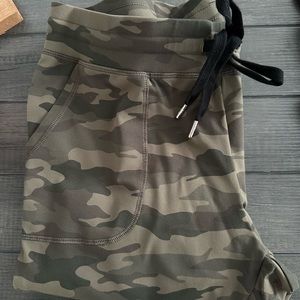 Green camo joggers worn a few times